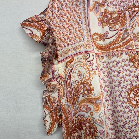 Hayden Paisley Ruffle Blouse - Picture 5 of 10